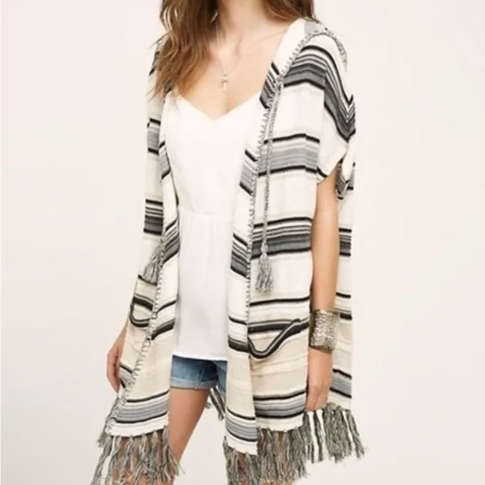 Moth by Anthropologie Calexico Short Sleeve Hooded Cardigan - Size XS/S